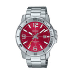 RELOJ PARA HOMBRE CASIO MTP-VD01D-4BVUDF -ROJO - Tiendas Casio TITEC