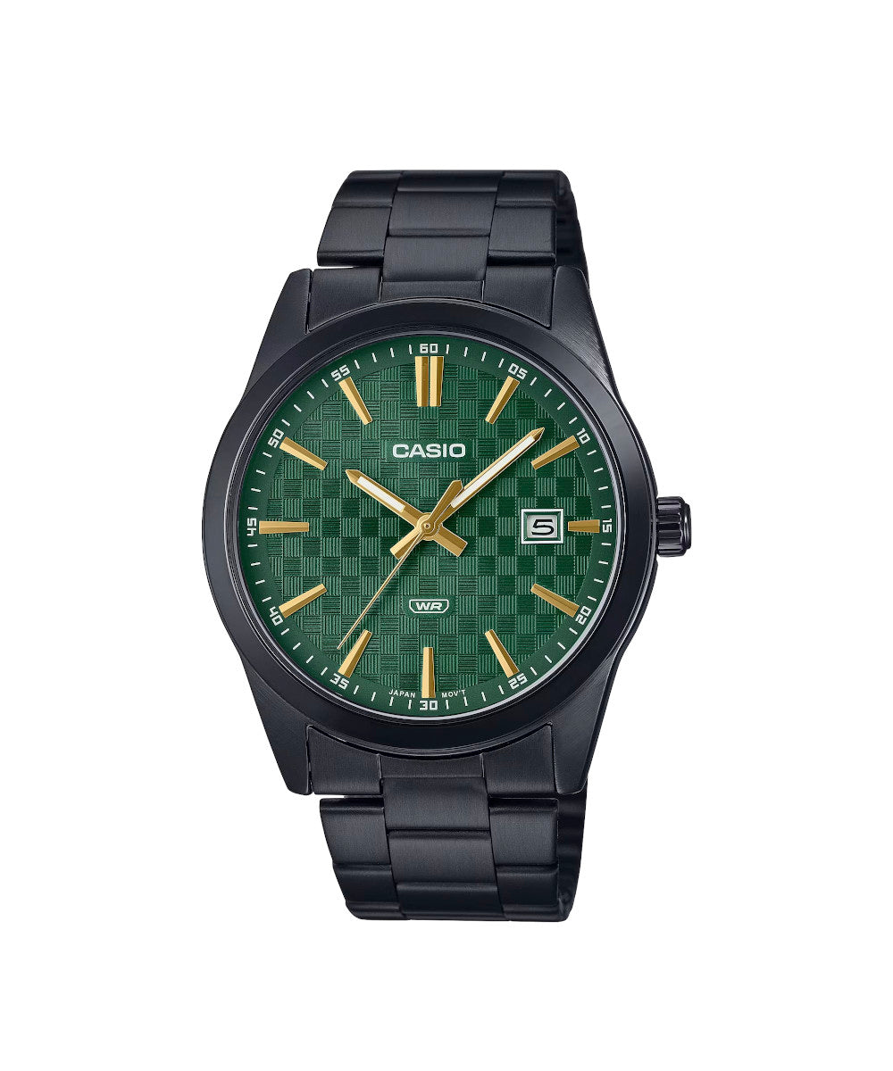 RELOJ PARA HOMBRE CASIO MTP-VD03B-3AUDF -VERDE - Tiendas Casio TITEC