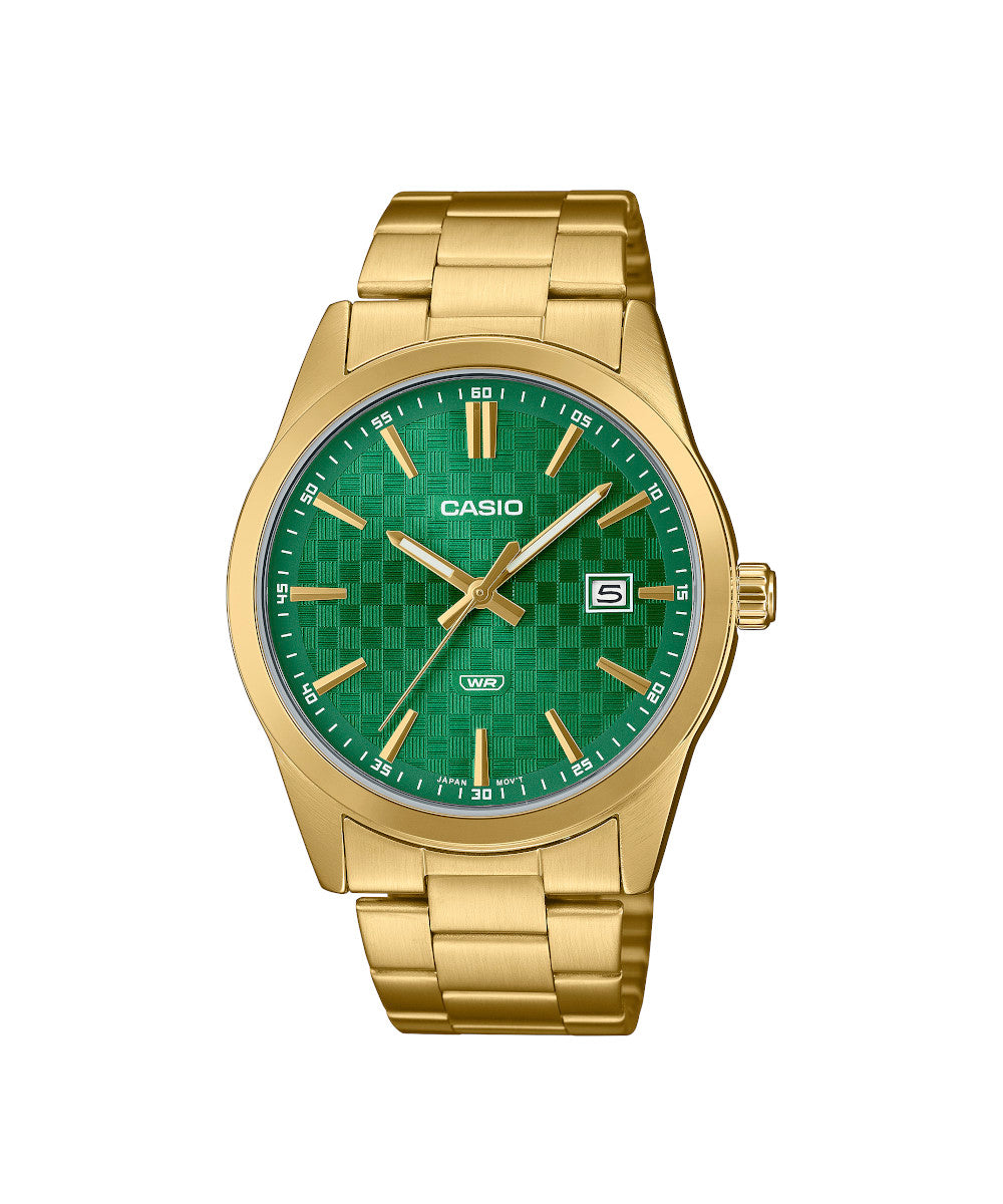 RELOJ PARA HOMBRE CASIO MTP-VD03G-3AUDF -VERDE - Tiendas Casio TITEC