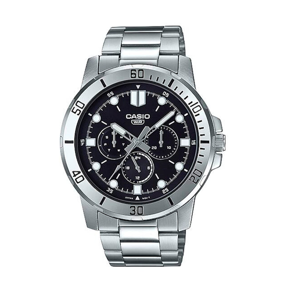 RELOJ PARA HOMBRE CASIO MTP-VD300D-1EUDF -NEGRO - Tiendas Casio TITEC