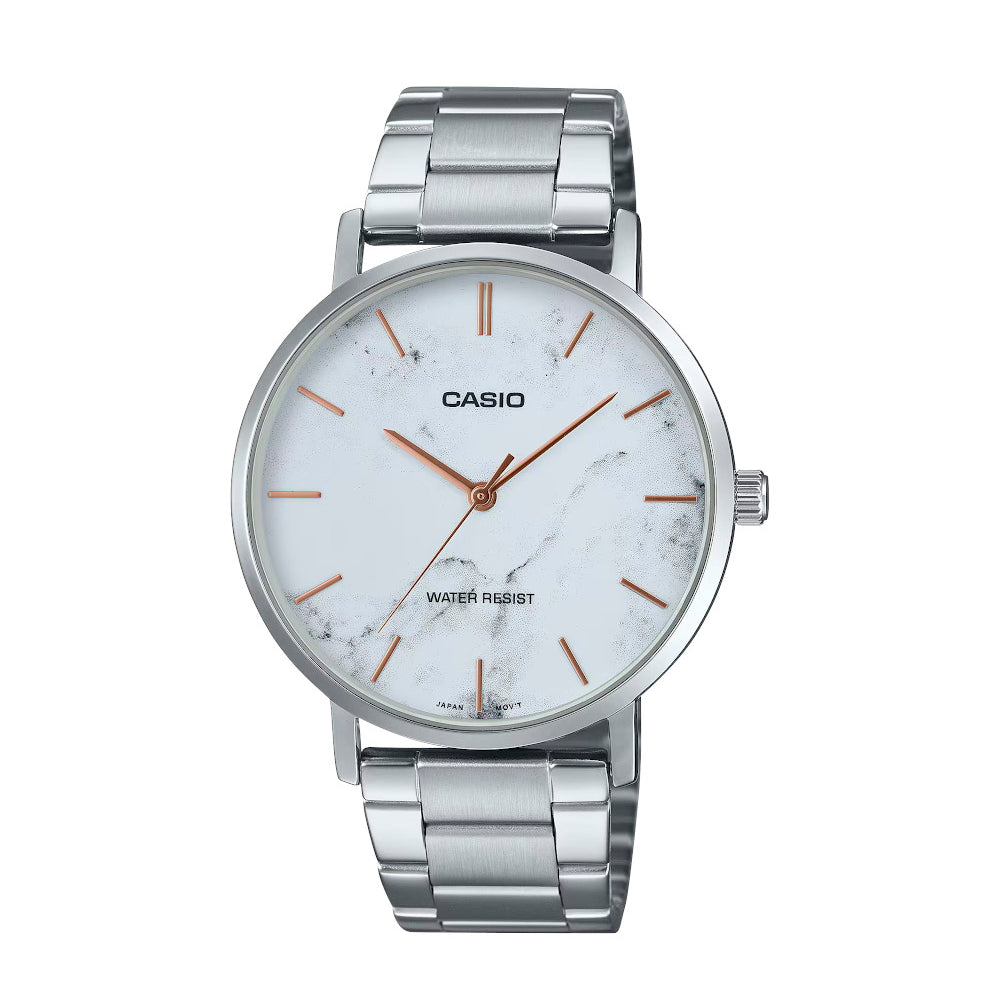 RELOJ PARA HOMBRE CASIO MTP-VT01DM-7AUDF -BLANCO - Tiendas Casio TITEC