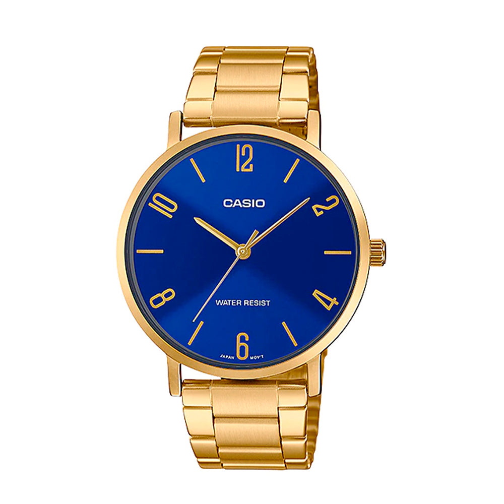 RELOJ PARA HOMBRE CASIO MTP-VT01G-2B2UDF -AZUL - Tiendas Casio TITEC