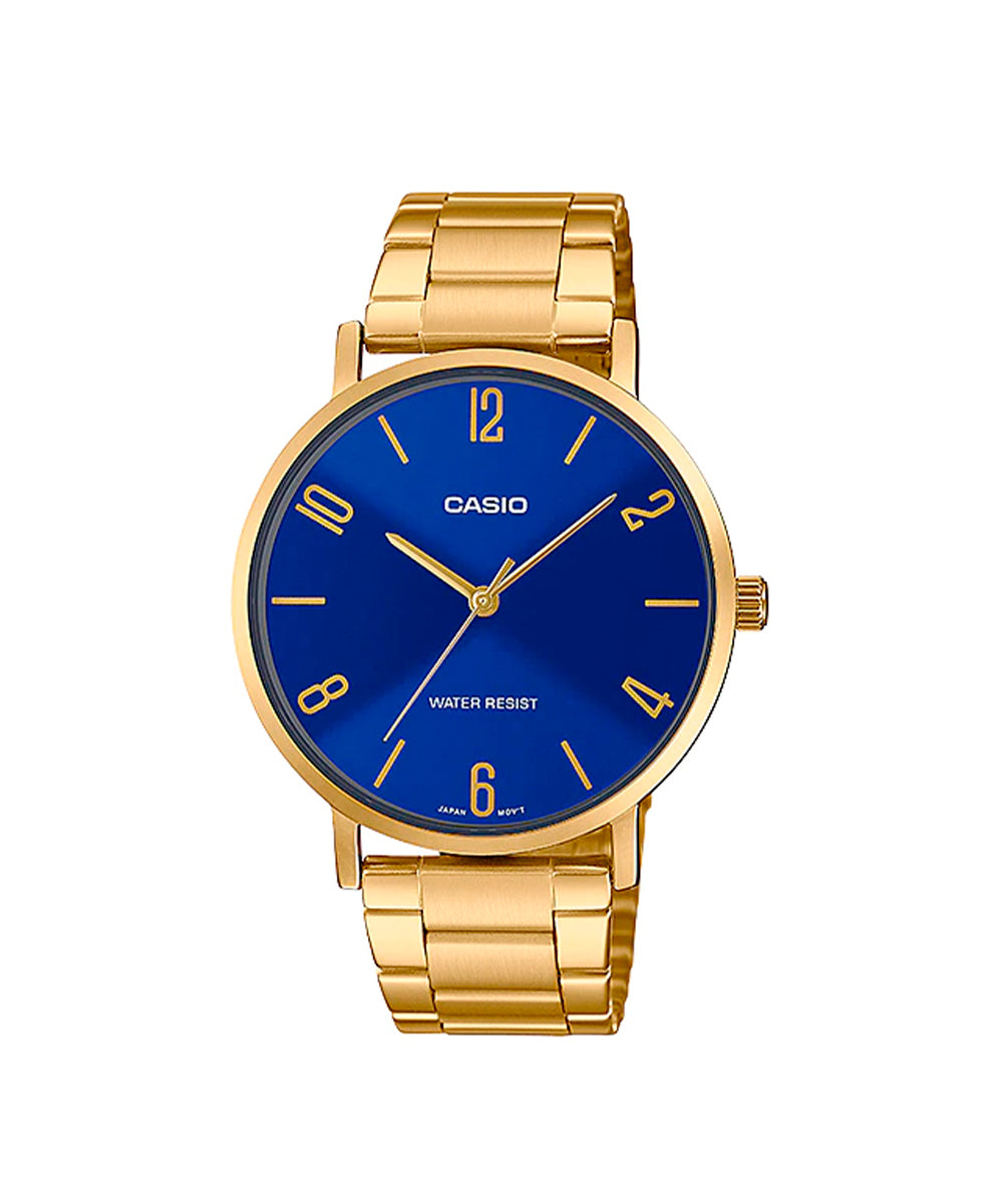 RELOJ PARA HOMBRE CASIO MTP-VT01G-2B2UDF -AZUL - Tiendas Casio TITEC