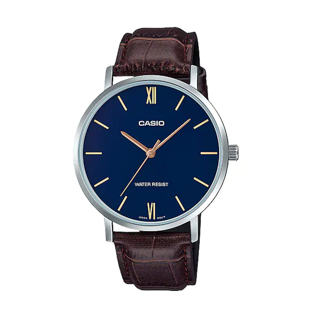 RELOJ PARA HOMBRE CASIO MTP-VT01L-2BUDF -AZUL - Tiendas Casio TITEC