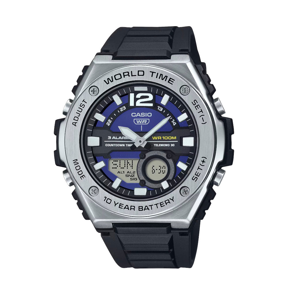 RELOJ PARA HOMBRE CASIO MWQ-100-2AVDF -AZUL - Tiendas Casio TITEC