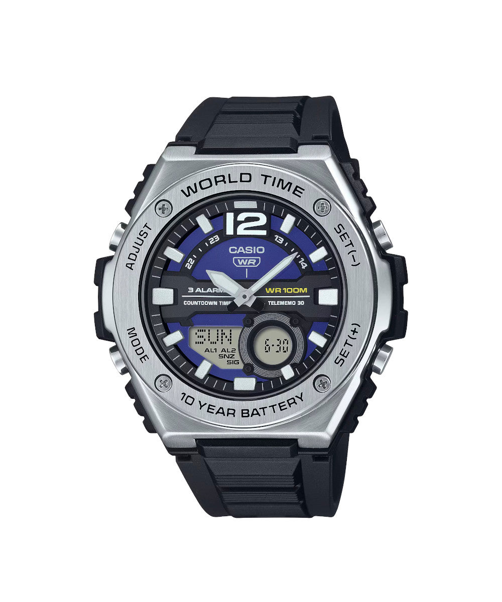 RELOJ PARA HOMBRE CASIO MWQ-100-2AVDF -AZUL - Tiendas Casio TITEC