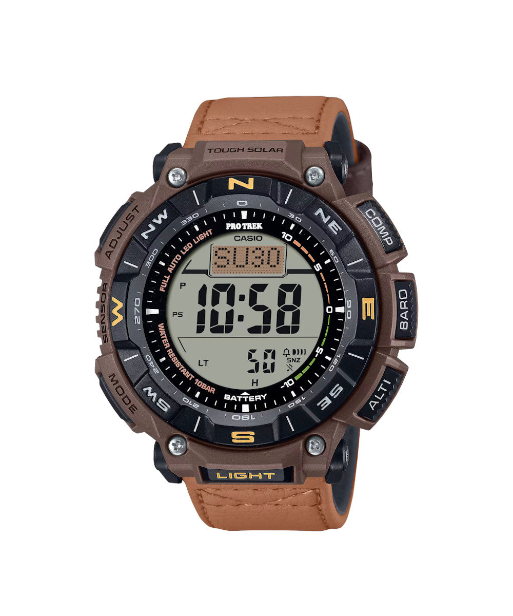 RELOJ PARA HOMBRE CASIO PROTREK  PRG-340L-5DR -CAFÉ - Tiendas Casio TITEC