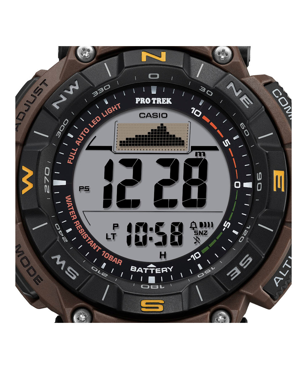 RELOJ PARA HOMBRE CASIO PROTREK  PRG-340L-5DR -CAFÉ - Tiendas Casio TITEC