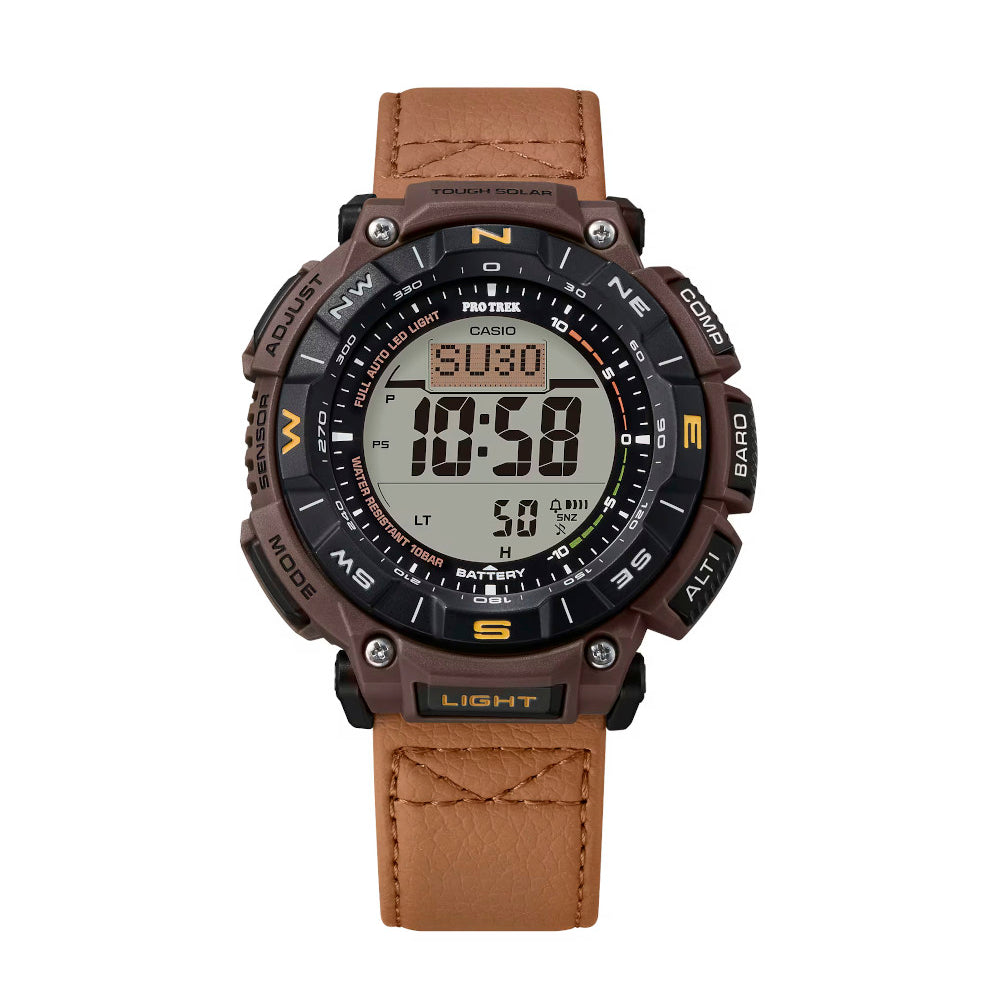RELOJ PARA HOMBRE CASIO PROTREK  PRG-340L-5DR -CAFÉ - Tiendas Casio TITEC