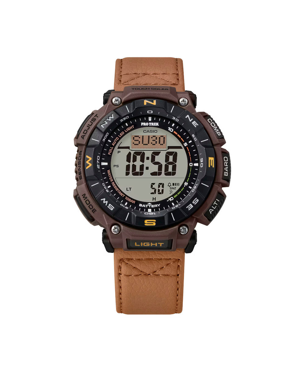 RELOJ PARA HOMBRE CASIO PROTREK  PRG-340L-5DR -CAFÉ - Tiendas Casio TITEC