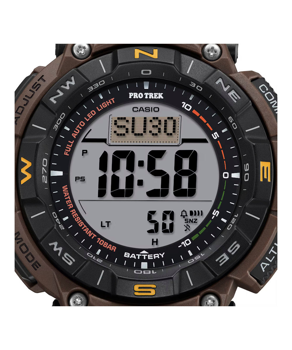 RELOJ PARA HOMBRE CASIO PROTREK  PRG-340L-5DR -CAFÉ - Tiendas Casio TITEC