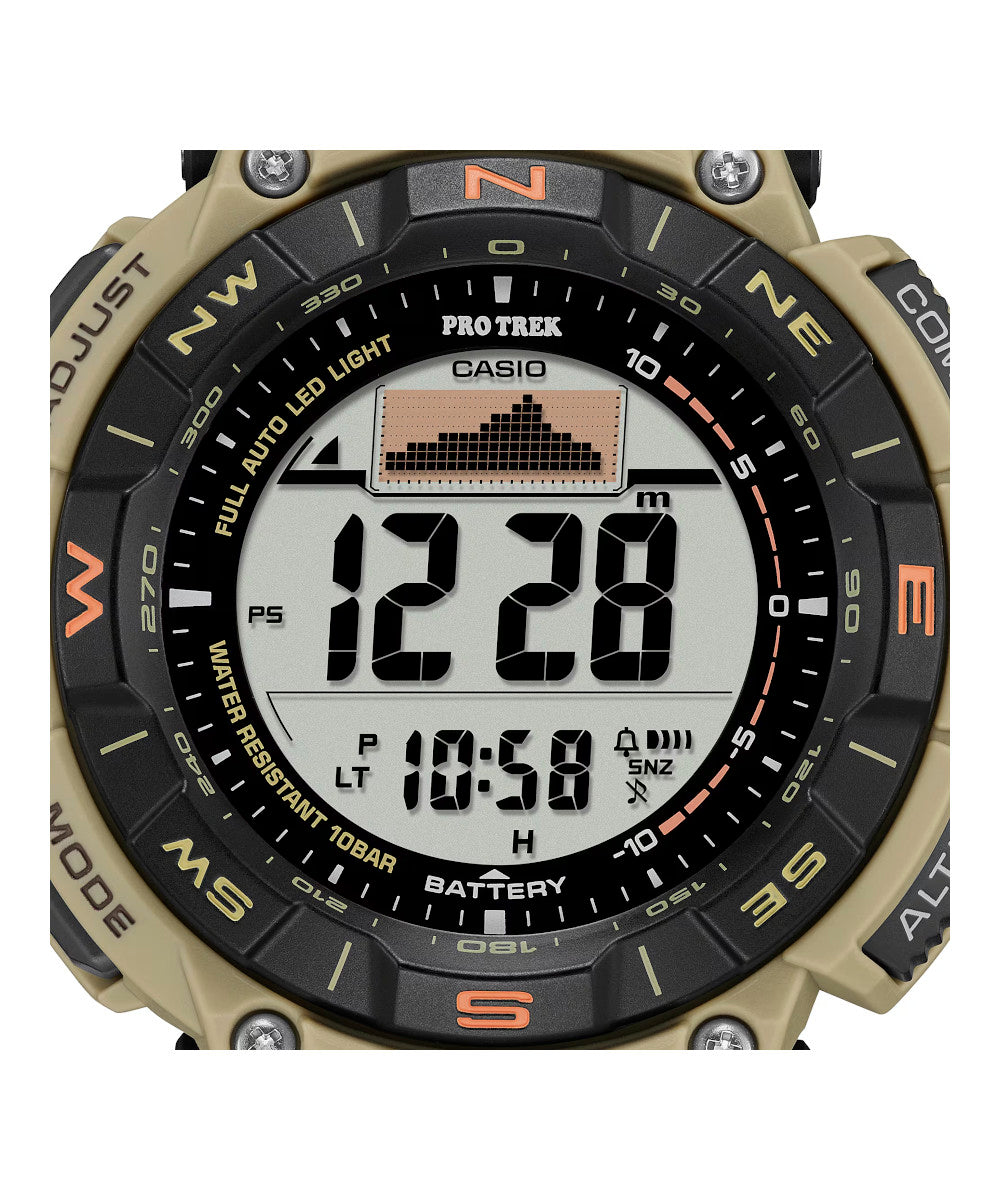 RELOJ PARA HOMBRE CASIO PROTREK PRG-340SC-5DR -CAFÉ - Tiendas Casio TITEC
