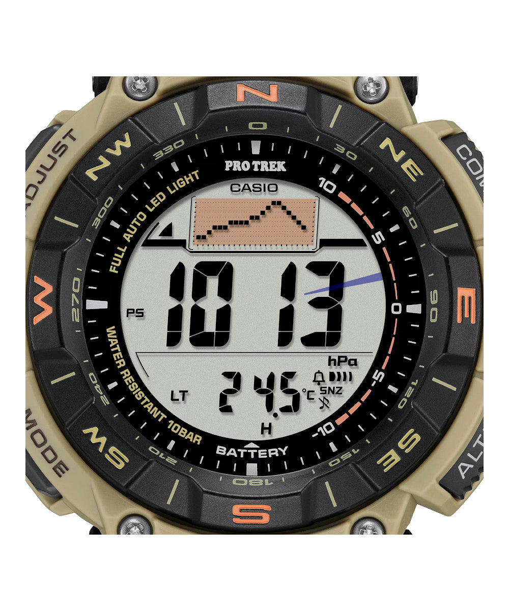 RELOJ PARA HOMBRE CASIO PROTREK PRG-340SC-5DR -CAFÉ - Tiendas Casio TITEC