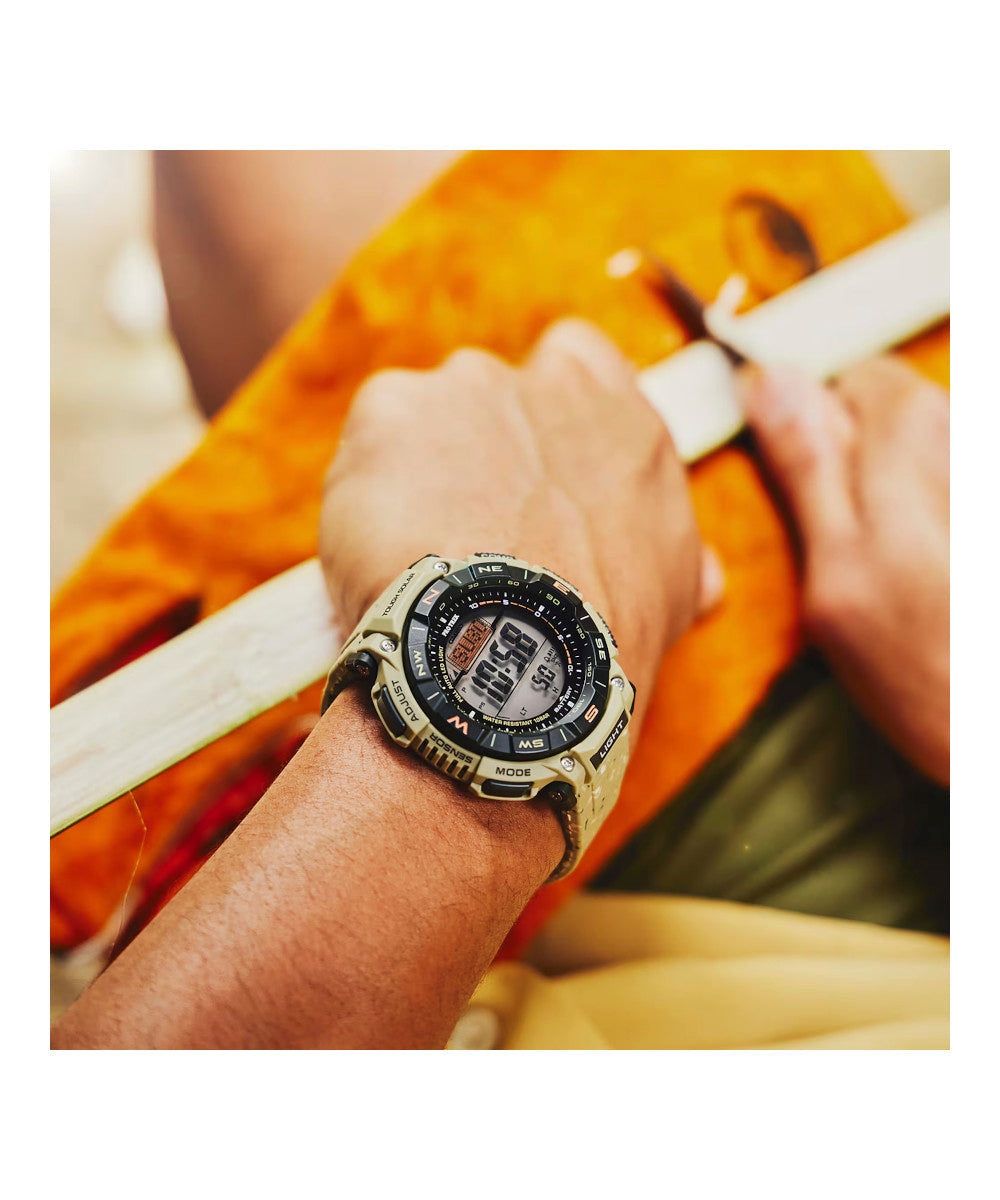 RELOJ PARA HOMBRE CASIO PROTREK PRG-340SC-5DR -CAFÉ - Tiendas Casio TITEC