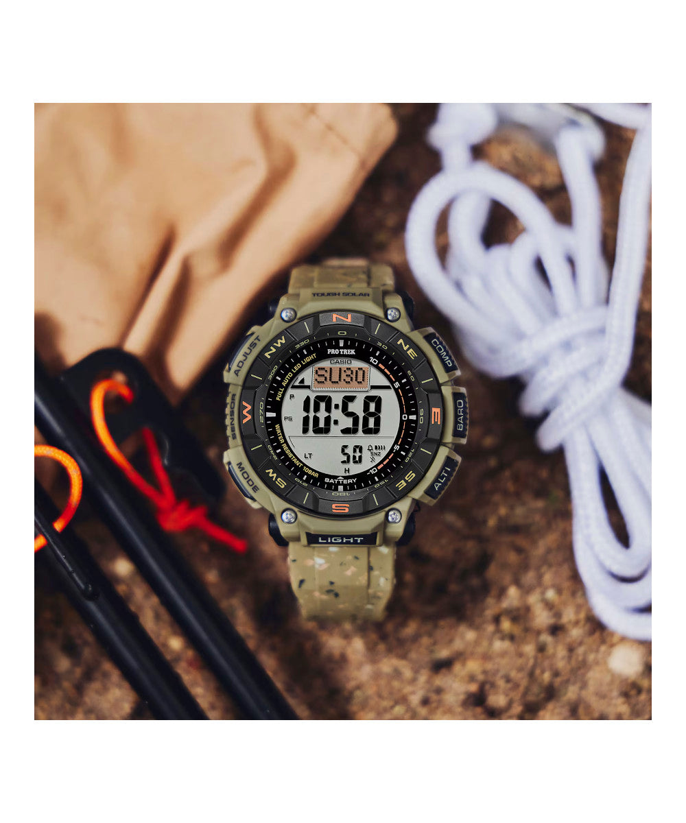 RELOJ PARA HOMBRE CASIO PROTREK PRG-340SC-5DR -CAFÉ - Tiendas Casio TITEC
