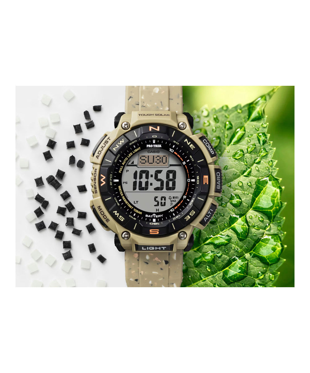 RELOJ PARA HOMBRE CASIO PROTREK PRG-340SC-5DR -CAFÉ - Tiendas Casio TITEC
