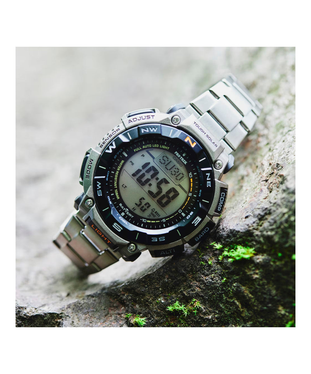 RELOJ PARA HOMBRE CASIO PROTREK PRG-340T-7DR -GRIS - Tiendas Casio TITEC