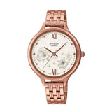 RELOJ PARA MUJER CASIO SHEEN SHE-4551PG-7AUDF -BLANCO