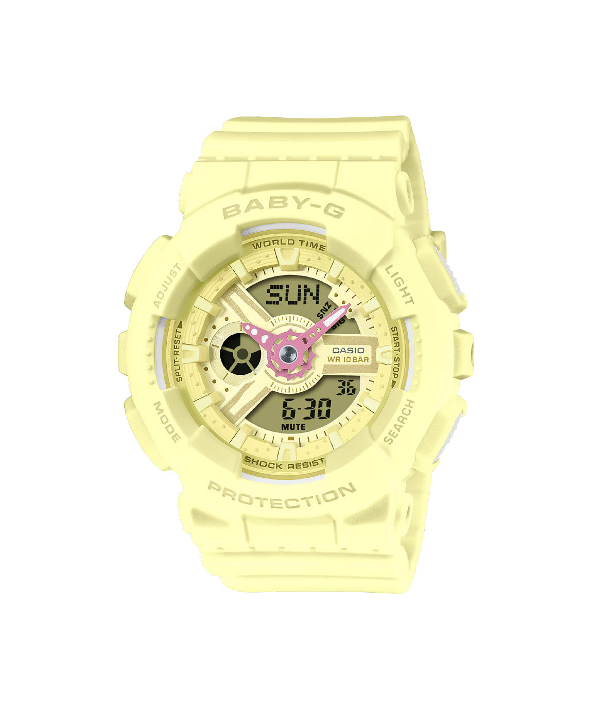 RELOJ PARA MUJER CASIO BABY-G BA-110AH-9ADR - AMARILLO - Tiendas Casio TITEC