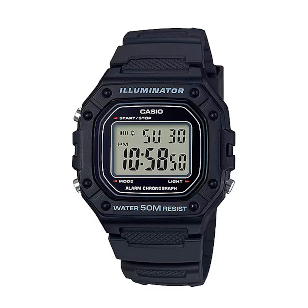 RELOJ CASIO W-218H-1AVDF -NEGRO - Tiendas Casio TITEC