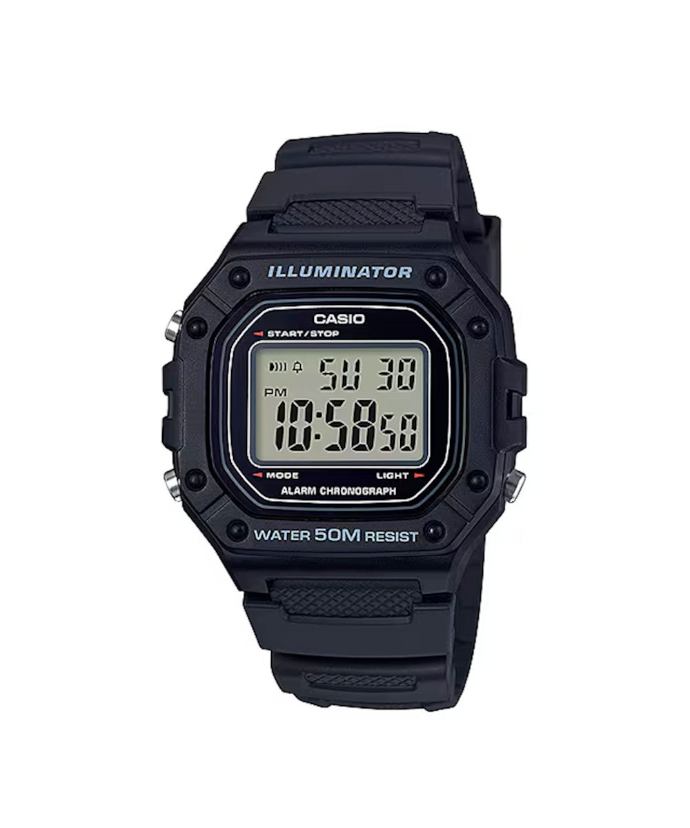RELOJ CASIO W-218H-1AVDF -NEGRO - Tiendas Casio TITEC