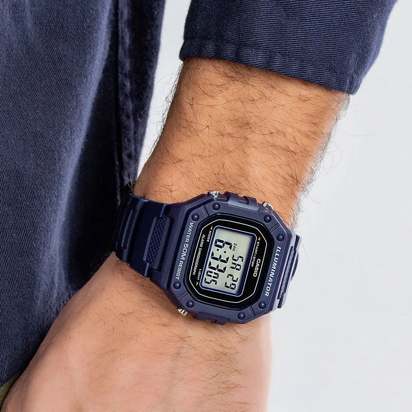 RELOJ CASIO W-218H-2AVDF -AZUL - Tiendas Casio TITEC