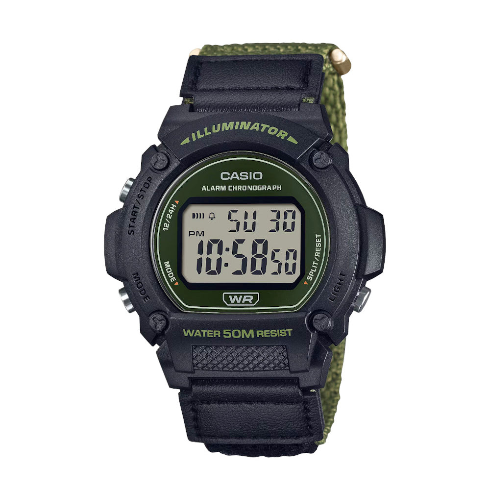 RELOJ CASIO W-219HB-3AVDF -VERDE - Tiendas Casio TITEC