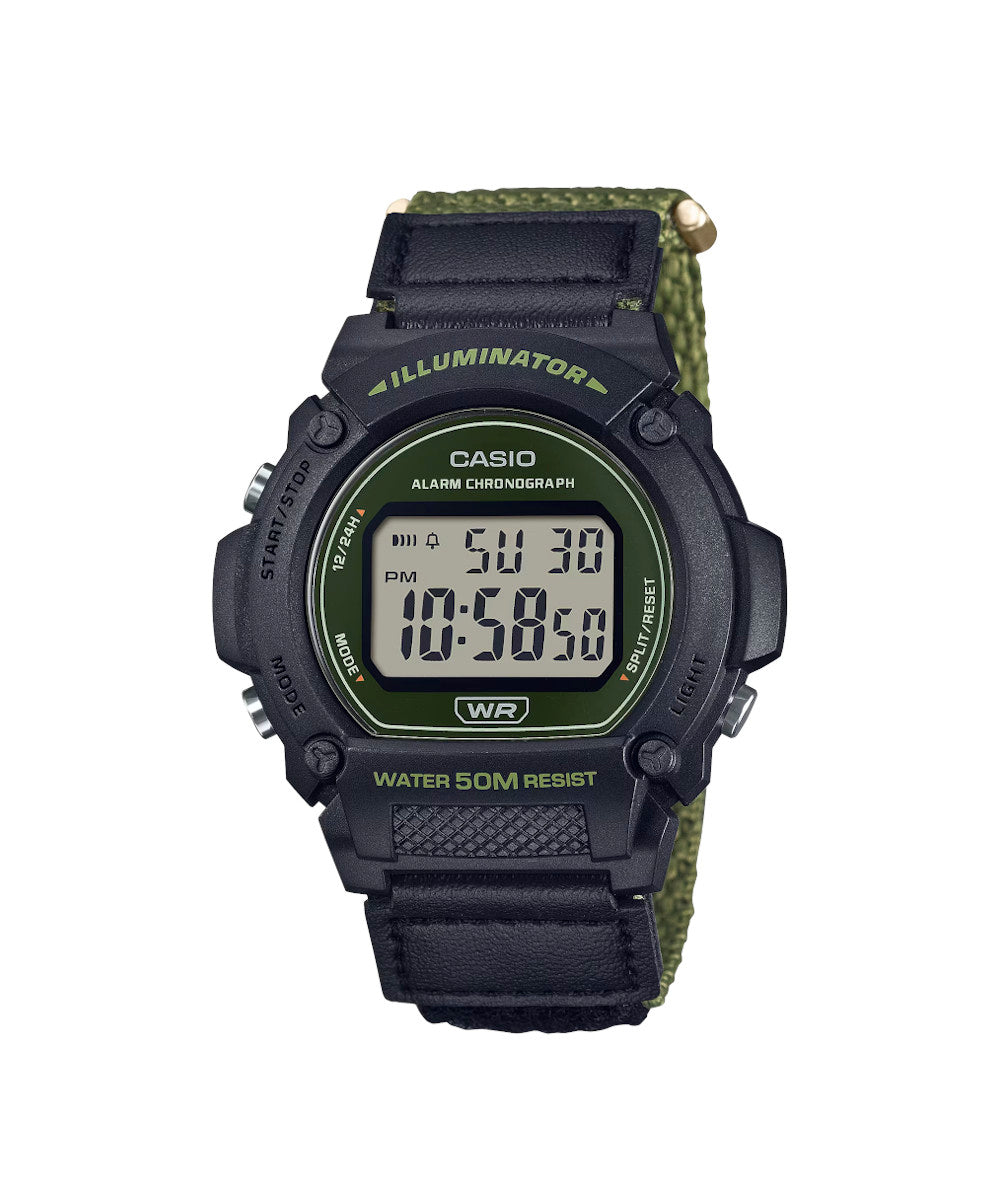 RELOJ CASIO W-219HB-3AVDF -VERDE - Tiendas Casio TITEC