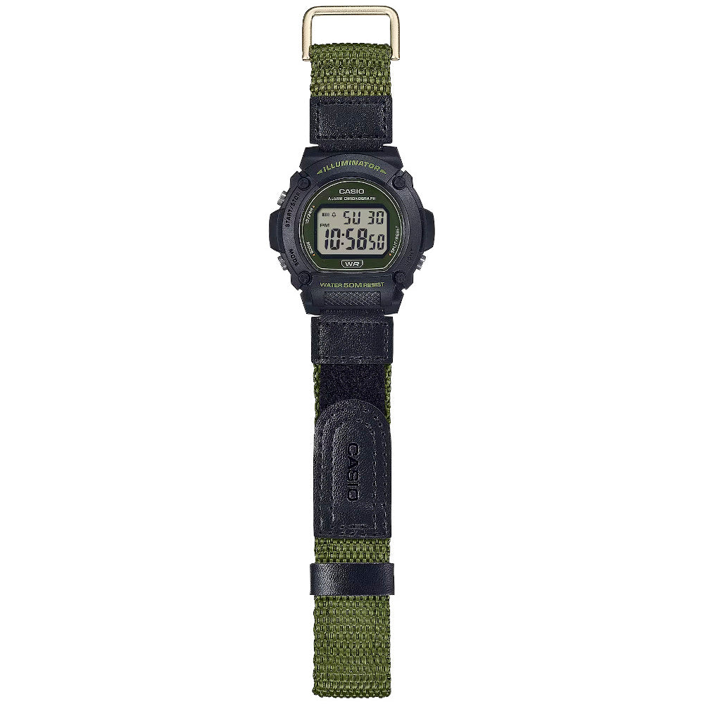 RELOJ CASIO W-219HB-3AVDF -VERDE - Tiendas Casio TITEC