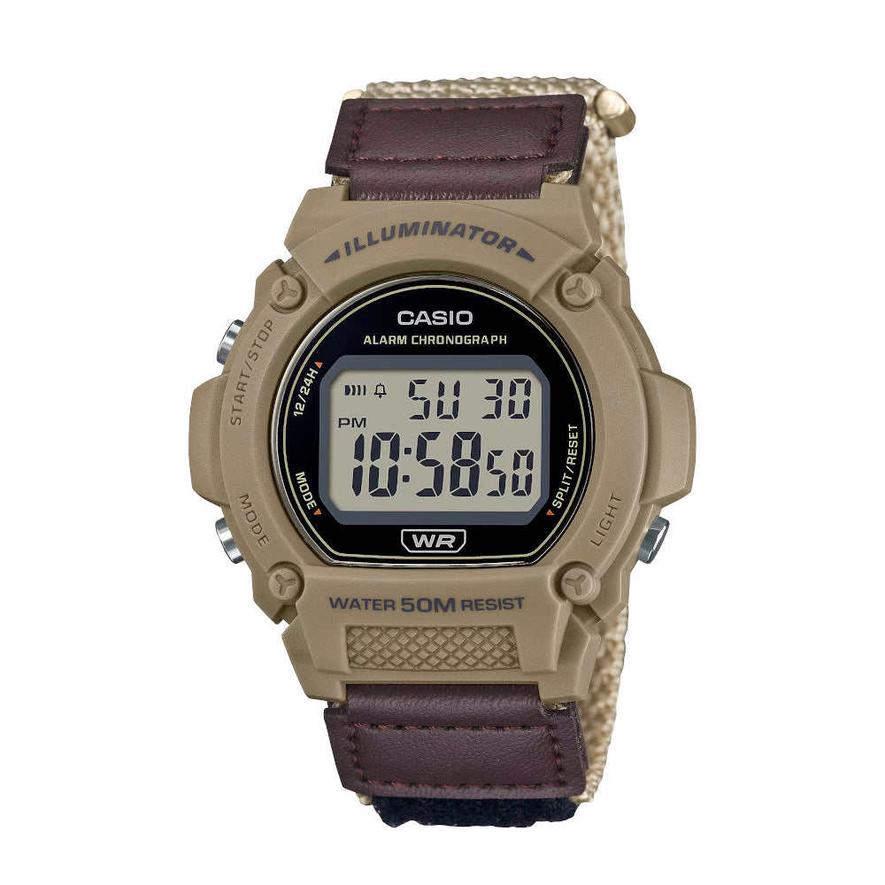RELOJ CASIO W-219HB-5AVDF -CAFÉ - Tiendas Casio TITEC