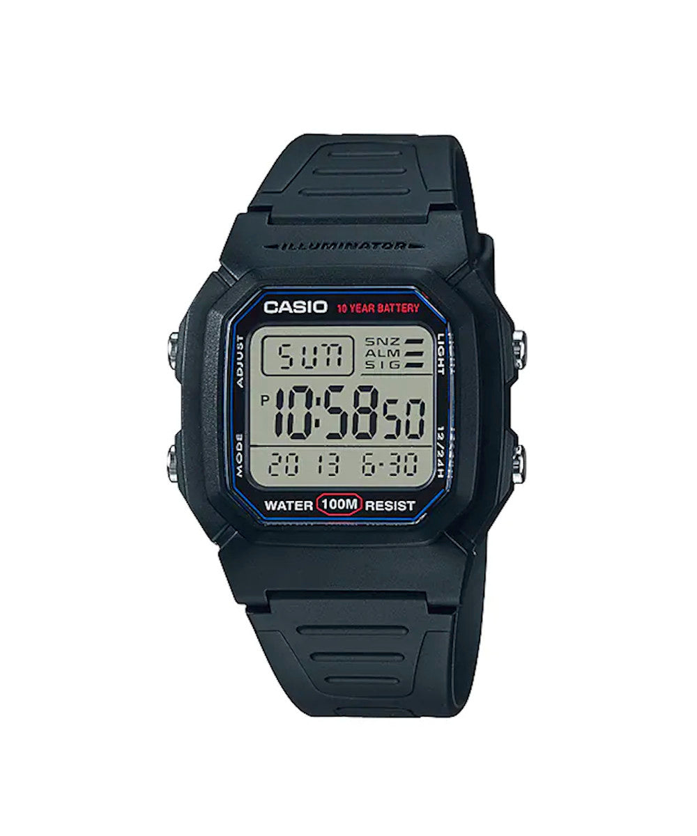 RELOJ CASIO W-800H-1AVDF- NEGRO - Tiendas Casio TITEC