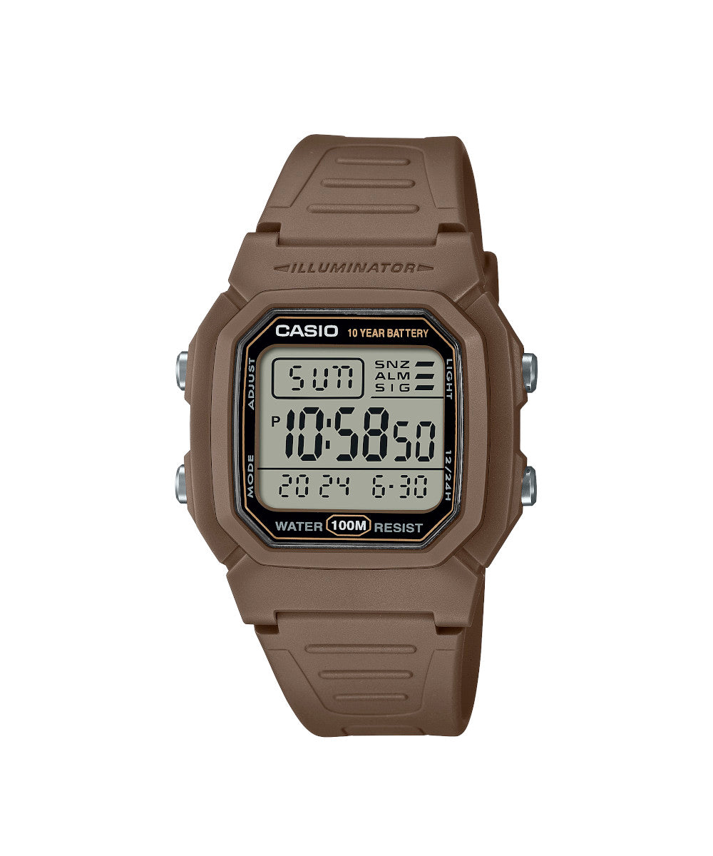 RELOJ CASIO W-800H-5AVDF -CAFÉ - Tiendas Casio TITEC