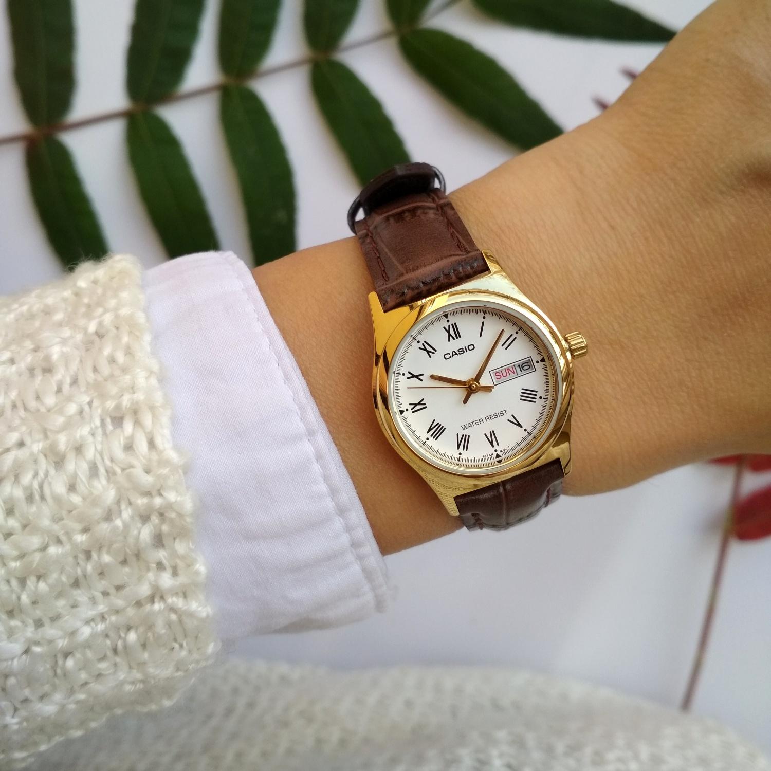 RELOJ PARA MUJER CASIO LTP-V006GL-7BUDF -BLANCO - Tiendas Casio TITEC