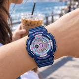 RELOJ PARA MUJER CASIO BABY-G BA-110MC-2ADR - AZUL