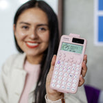 CALCULADORA CASIO ESCUELA Y UNIVERSIDAD FX-991LACW-PK-W-DT -ROSADA - Tiendas Casio TITEC