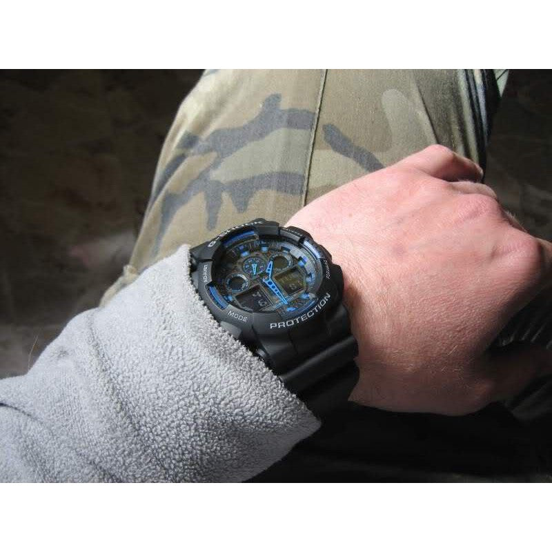 RELOJ CASIO G-SHOCK GA-100-1A2DR- NEGRO - Tiendas Casio TITEC