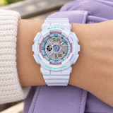 RELOJ PARA MUJER CASIO BABY-G BA-110MC-7ADR - BLANCO