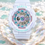 RELOJ PARA MUJER CASIO BABY-G BA-110MC-7ADR - BLANCO