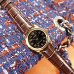 RELOJ PARA MUJER CASIO LTP-V001GL-1BUDF -CAFÉ - Tiendas Casio TITEC