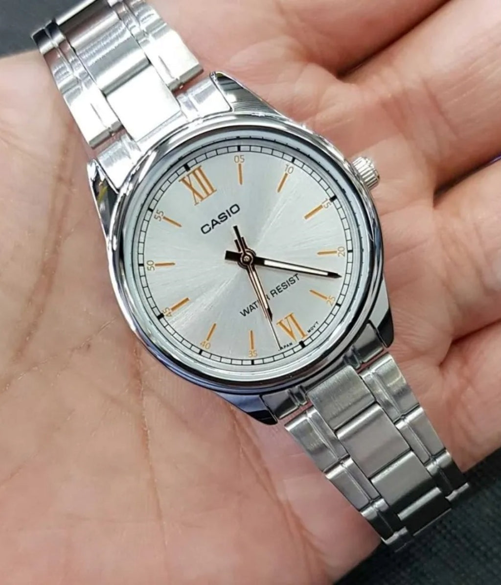 RELOJ PARA MUJER CASIO LTP-V005D-7B2UDF -BLANCO - Tiendas Casio TITEC
