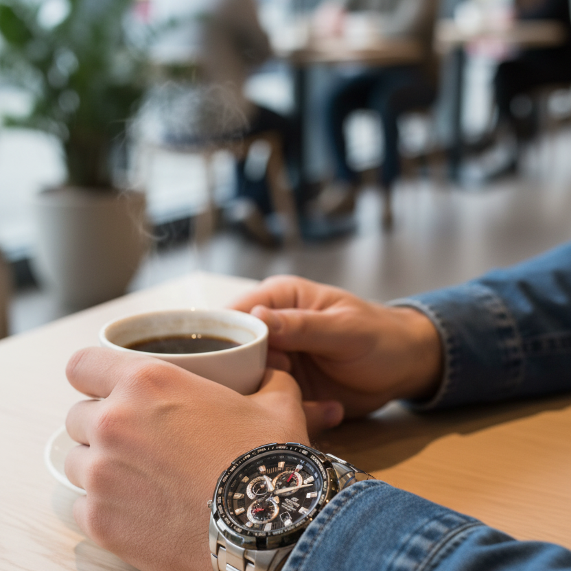 Reloj Casio Edifice EF-539D-1AVUDF lifestyle café