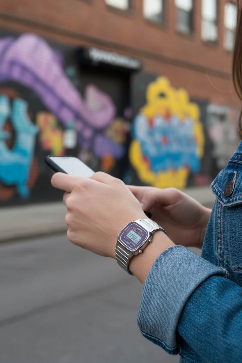 Reloj Casio LA670WA-4DF lifestyle smartphone