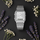 RELOJ CASIO VINTAGE AQ-230ELT-7ADR - BLANCO