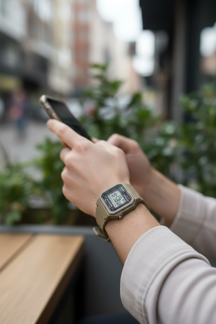 Reloj Casio W-217H-5AVDF lifestyle smartphone