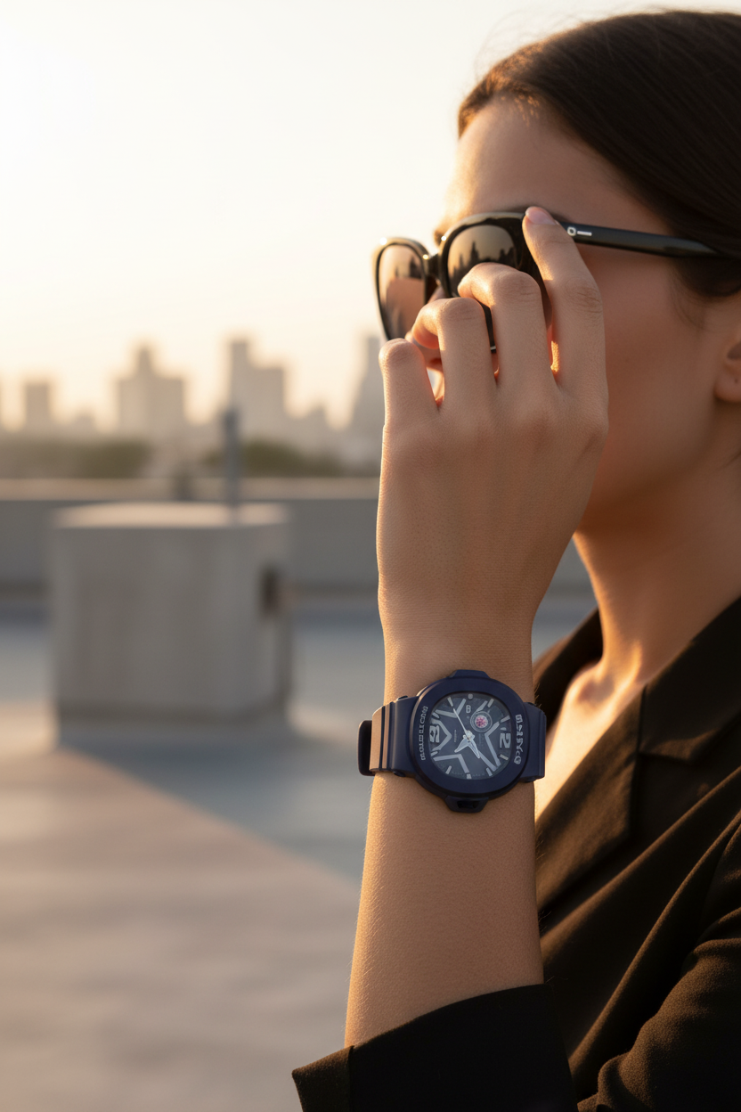 Reloj Casio Baby-G BGA-10D-2A1DR lifestyle rooftop