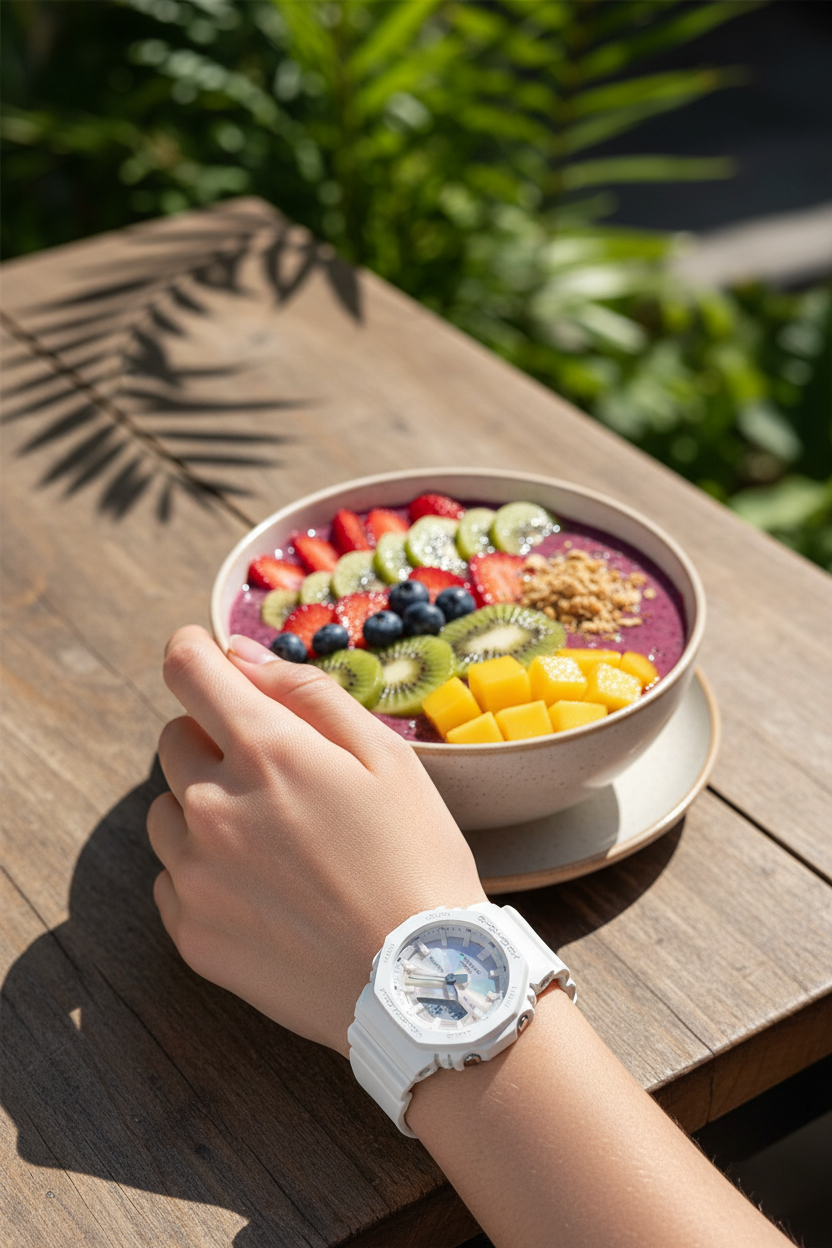 Reloj Casio G-Shock GMA-P2100PC-7ADR lifestyle smoothie bowl