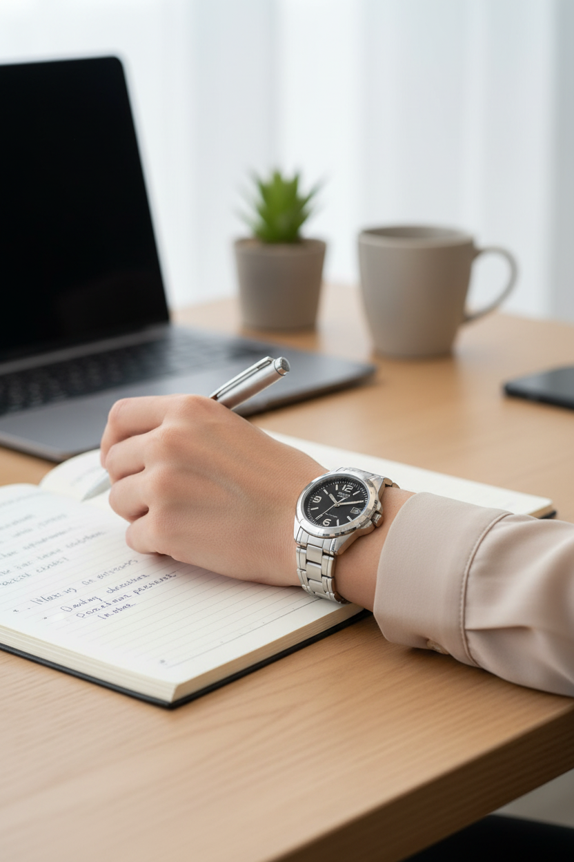 Reloj Casio LTP-1215A-1ADF lifestyle escritura