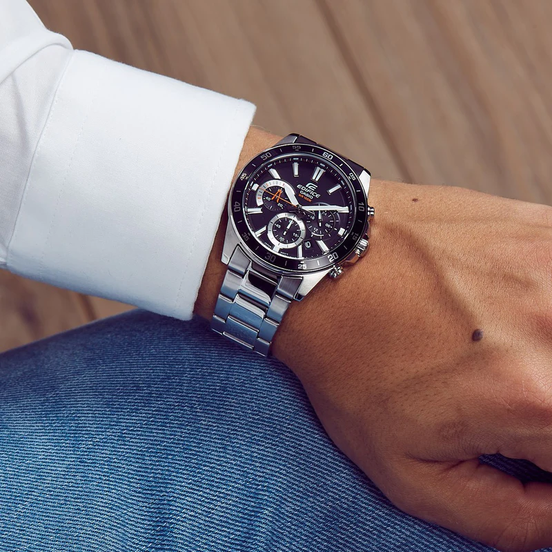 RELOJ PARA HOMBRE CASIO EDIFICE EFV-570D-1AVUDF -NEGRO - Tiendas Casio TITEC
