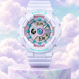 RELOJ PARA MUJER CASIO BABY-G BA-110MC-7ADR - BLANCO