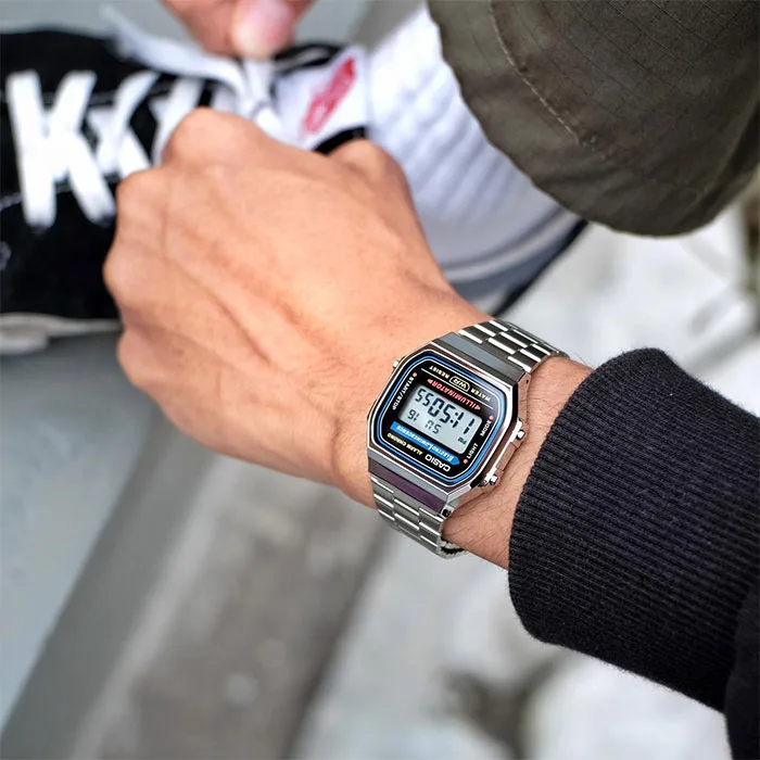 RELOJ CASIO VINTAGE A168WA-1WDF -PLATEADO - Tiendas Casio TITEC